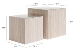 Cambro Coffee Table Set (2-Piece) Stone Beige