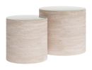 Carzo Coffee Table Set (2-Piece) Stone Beige