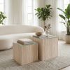 Cambro Coffee Table Set (2-Piece) Stone Beige