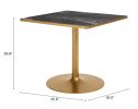 Caliza Dining Table Black & Gold