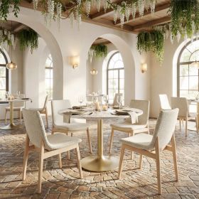 Raha Dining Chair (Set of 2) Gray & Whitewashed