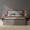 Amaria Nightstand Natural & Walnut