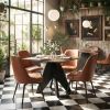 Keppel Swivel Dining Chair (Set of 2) Brown