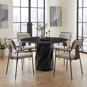 Couva Dining Chair (Set of 2) Gray Tweed