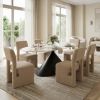 Armana Dining Table White & Brown