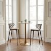 Silues Barstool (Set of 2) Taupe & Brown