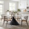 Armana Dining Table White & Brown