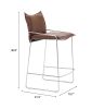 Pola Counter Stool Brown