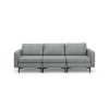 Convertible Sofa Couch with Magazine Pockets 3-Seat with 2 USB Port