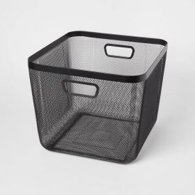 Metal Mesh Bin Black (size: large)