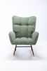Rocking Chair, Soft Teddy Velvet Fabric Rocking Chair for Nursery