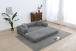 Sleeper Sofa with Pillow,Comfy Foldable Sofa Bed Compressed Sofa in Box, Convertible Sofa Bed for Living Room Bedroom Lounge Studio