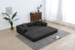 Sleeper Sofa with Pillow,Comfy Foldable Sofa Bed Compressed Sofa in Box, Convertible Sofa Bed for Living Room Bedroom Lounge Studio