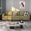 Convertible Sofa Couch with Magazine Pockets 3-Seat with 2 USB Port