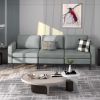 Convertible Sofa Couch with Magazine Pockets 3-Seat with 2 USB Port