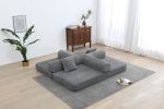 Sleeper Sofa with Pillow,Comfy Foldable Sofa Bed Compressed Sofa in Box, Convertible Sofa Bed for Living Room Bedroom Lounge Studio
