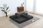 Sleeper Sofa with Pillow,Comfy Foldable Sofa Bed Compressed Sofa in Box, Convertible Sofa Bed for Living Room Bedroom Lounge Studio