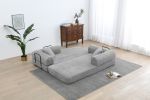 Sleeper Sofa with Pillow,Comfy Foldable Sofa Bed Compressed Sofa in Box, Convertible Sofa Bed for Living Room Bedroom Lounge Studio