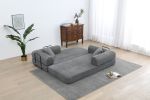Sleeper Sofa with Pillow,Comfy Foldable Sofa Bed Compressed Sofa in Box, Convertible Sofa Bed for Living Room Bedroom Lounge Studio