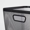 Metal Mesh Bin Black