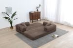 Sleeper Sofa with Pillow,Comfy Foldable Sofa Bed Compressed Sofa in Box, Convertible Sofa Bed for Living Room Bedroom Lounge Studio