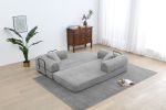 77.9'' Convertible Folding Sofa Bed â€“ 4-in-1 Modular Floor Couch, Corduroy Small Cloud Couch, Compressed Foldable Sleeper Sofa