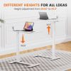 Adjustable mobile bed table, computer desk, mobile standing table