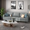Convertible Sofa Couch with Magazine Pockets 3-Seat with 2 USB Port