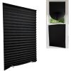 Portable blind full-shading curtain self-adhesive pleated blind non-perforated adhesive roller blinds.