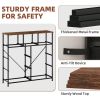 9 Drawer Dresser with Metal Frame and Wooden Top Fabric Storage Organizer Tower for Bedroom Living Room Entryway Office Closet Classic Freestanding Wa