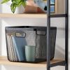 Metal Mesh Bin Black