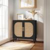 Buffet Cabinet with Storage, Accent Bathroom Floor Cabinet,with Two Doors and 4 compartments forStorage,Cabinet with Solid Wood Feet
