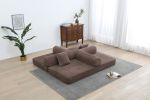 Sleeper Sofa with Pillow,Comfy Foldable Sofa Bed Compressed Sofa in Box, Convertible Sofa Bed for Living Room Bedroom Lounge Studio