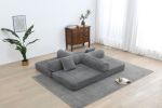 77.9'' Convertible Folding Sofa Bed â€“ 4-in-1 Modular Floor Couch, Corduroy Small Cloud Couch, Compressed Foldable Sleeper Sofa