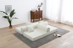 77.9'' Convertible Folding Sofa Bed â€“ 4-in-1 Modular Floor Couch, Corduroy Small Cloud Couch, Compressed Foldable Sleeper Sofa