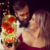 Valentines Day Gifts for Her,Valentines Decor Beauty and The Beast Rose Flowers with 40 LED Lights Rose in Glass Dome