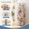 Wooden toy storage rack, suitable for saving space in children's rooms, bedrooms, baby rooms and children's activity rooms.