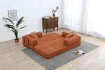 Sleeper Sofa with Pillow,Comfy Foldable Sofa Bed Compressed Sofa in Box, Convertible Sofa Bed for Living Room Bedroom Lounge Studio