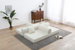 Sleeper Sofa with Pillow,Comfy Foldable Sofa Bed Compressed Sofa in Box, Convertible Sofa Bed for Living Room Bedroom Lounge Studio
